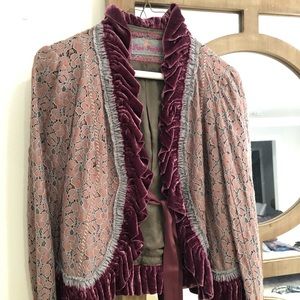 Free People long sleeve waist-length jacket